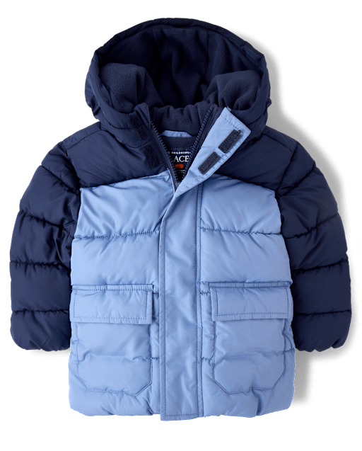 Toddler Boys Colorblock Parka Jacket