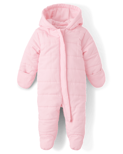 Baby Girls Microfleece Lined Snowsuit