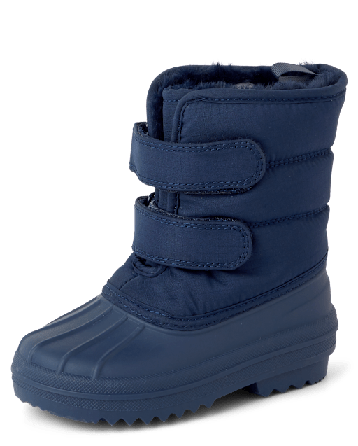 Toddler Boys Faux Fur Lined All Weather Boots