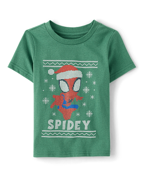 Baby And Toddler Boys Spidey™ Christmas Graphic Tee