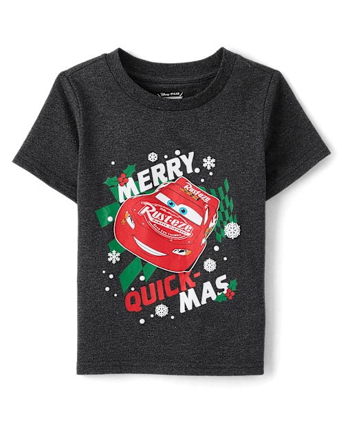 Baby And Toddler Boys Lightning McQueen™ Christmas Graphic Tee