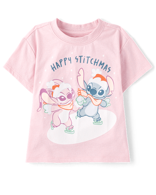 Baby And Toddler Girls Stitch™ Stitchmas Graphic Tee