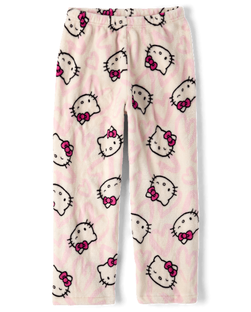 Girls Hello Kitty® Heart Pajama Pants - Cozy Fleece