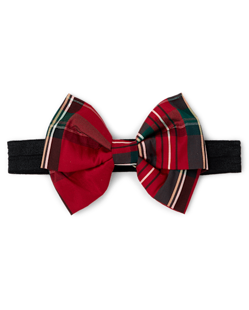 Baby Girls Plaid Bow Headwrap