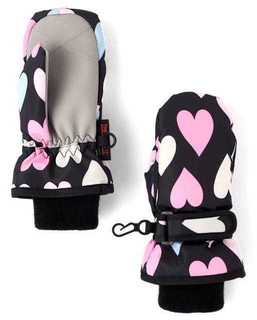 Toddler Girls Print Ski Mittens