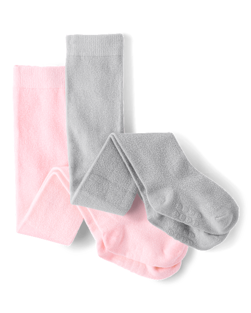 Baby And Toddler Girls Shimmer Tights 2-Pack