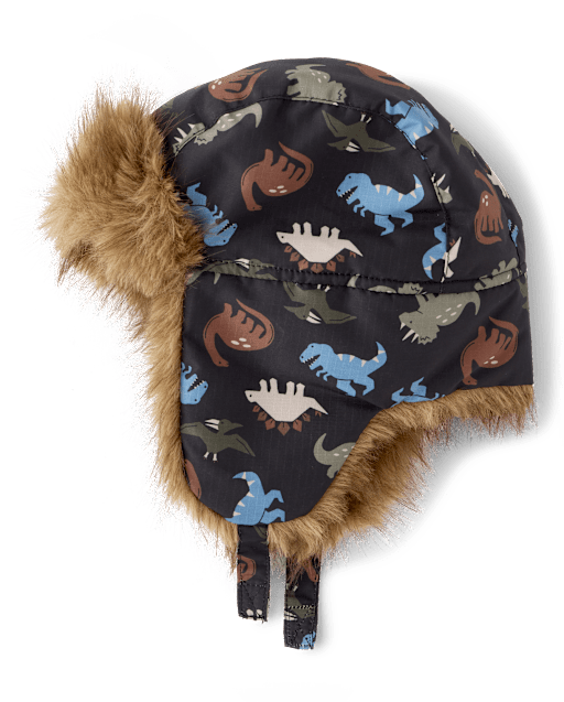 Toddler Boys Dino Trapper Hat