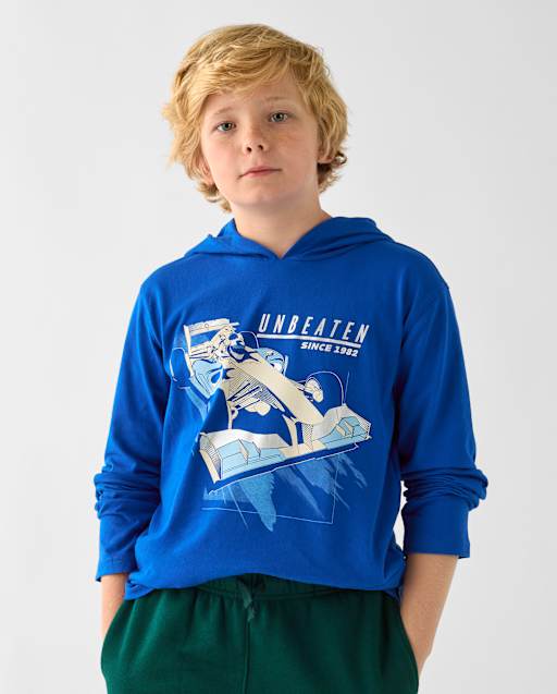 Boys Graphic Hooded Top
