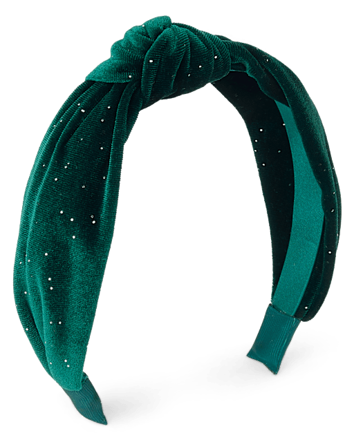 Girls Velvet Top Knot Headband