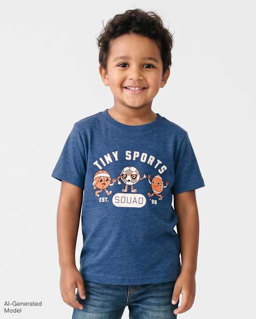 Baby And Toddler Boys Tiny Sports Squad Graphic Tee