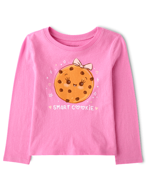 Baby And Toddler Girls Smart Cookie Graphic Tee