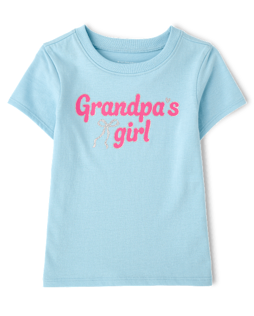 Baby And Toddler Girls Grandpa's Girl Graphic Tee