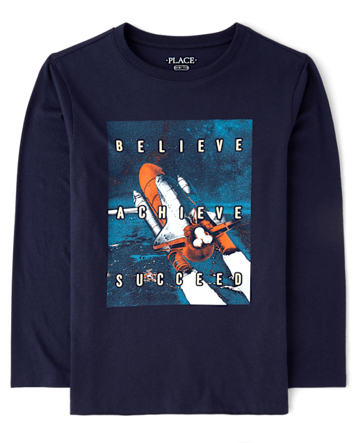 Boys Spaceship Graphic Tee