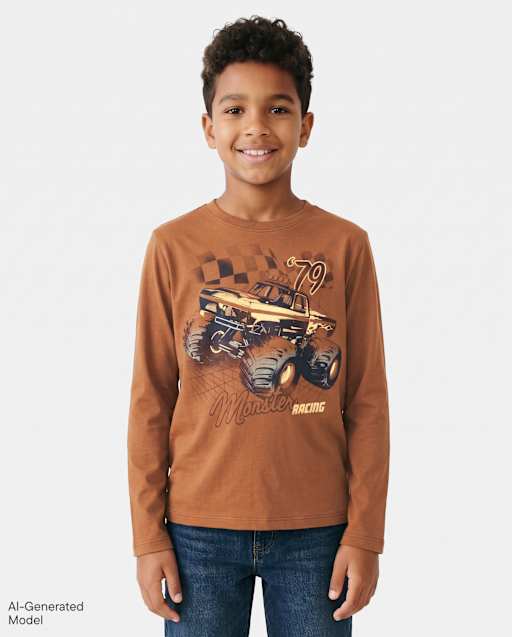 Boys Monster Truck Graphic Tee