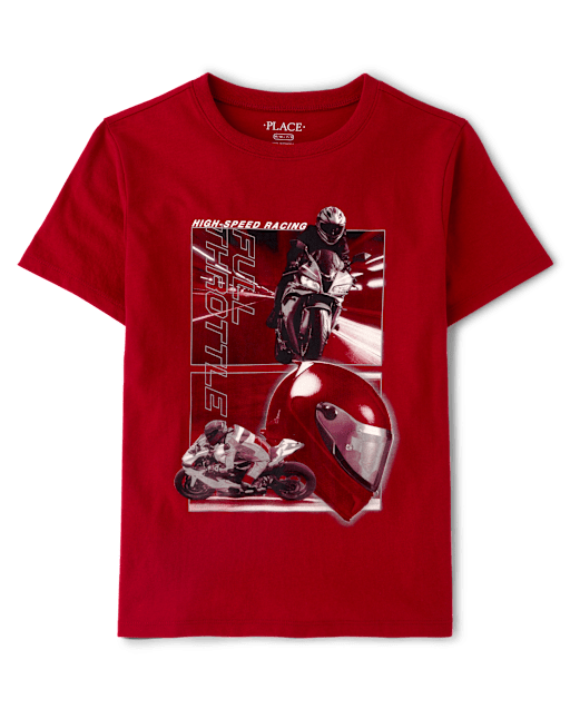 Boys Motor Bike Graphic Tee