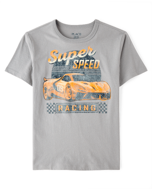 Boys Speed Racing Short Sleeve Graphic Tee