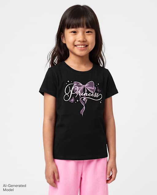 Girls Princess Graphic Tee
