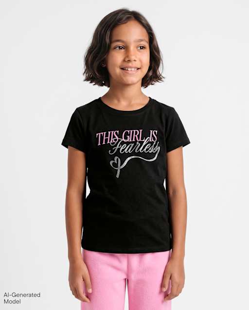 Girls Fearless Graphic Tee