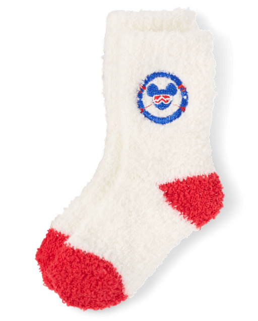 Kids Mickey Mouse™ Embroidered Cozy Socks