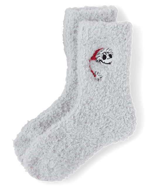 Kids Nightmare Before Christmas™ Embroidered Cozy Socks