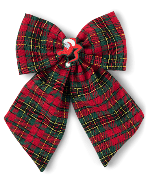 Girls Nightmare Before Christmas™ Plaid Bow Hair Clip