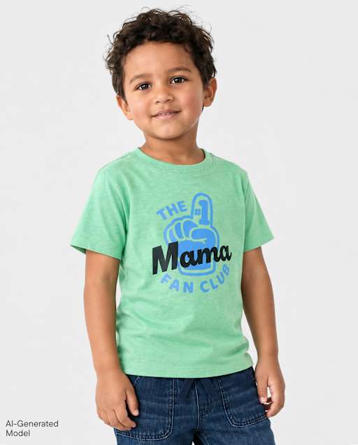 Toddler Boys Mama Fan Club Graphic Tee