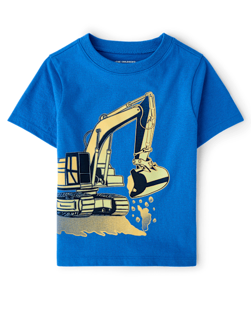 Toddler Boys Excavator Graphic Tee