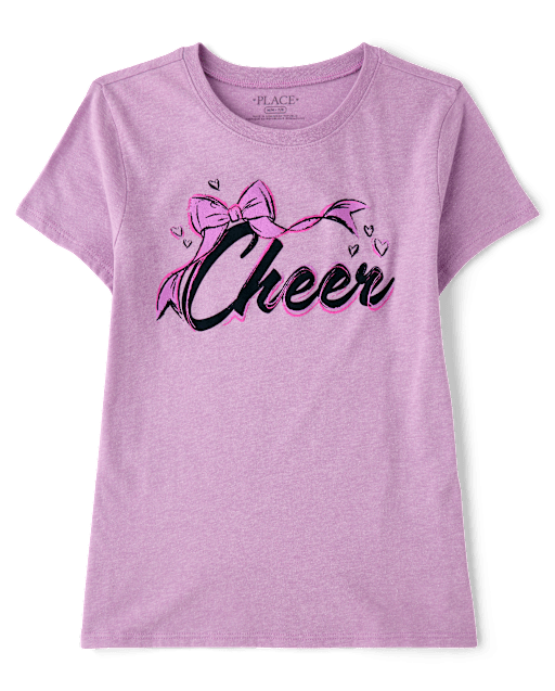 Girls Cheer Graphic Tee