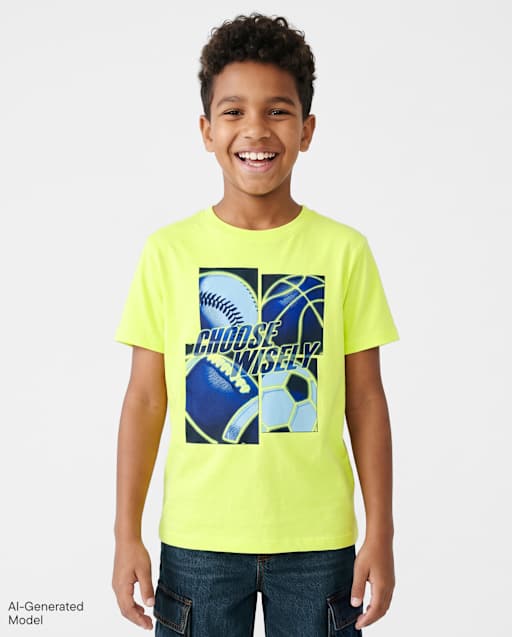 Boys Choose Wisely Sports Graphic Tee