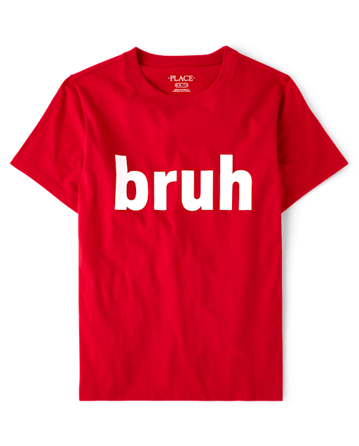 Boys Valentine's Day Bruh Graphic Tee