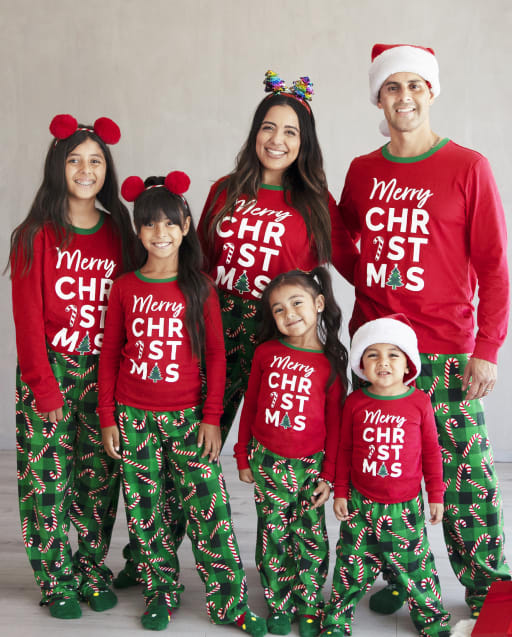 Matching Family Pajamas - Merry Christmas Candy Collection