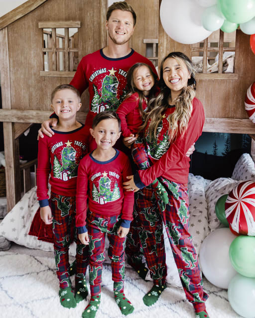 Matching Family Pajamas - Christmas Tree-Rex Collection