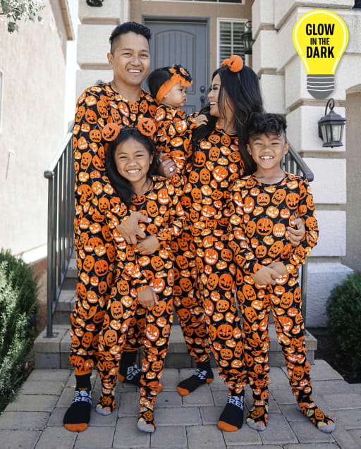 Matching Family Pajamas - Glow Pumpkin Patch Collection