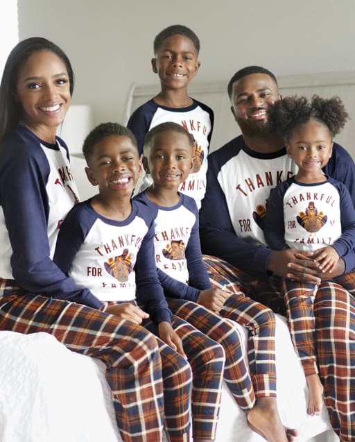 Matching Family Pajamas - Thankful For Family Collection