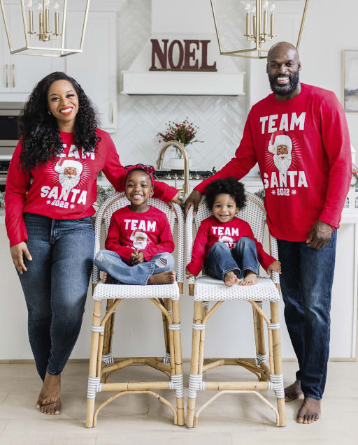 Matching Family Graphic Tees - Team Santa Collection