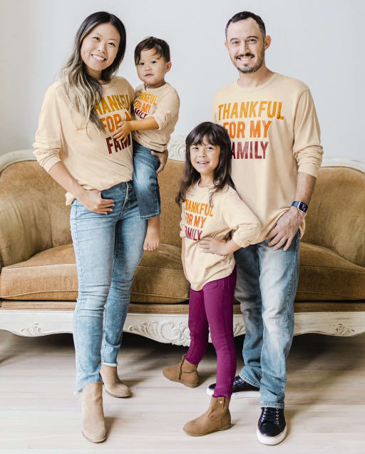 Matching Family Graphic Tees - Thankful For Family Collection