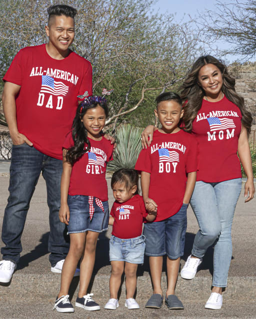Matching Family Graphic Tees - All American Family