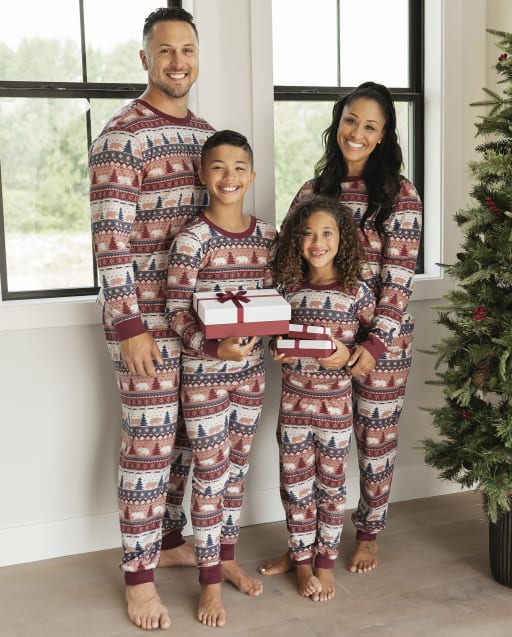 Matching Family Pajamas - Forest Fairisle Collection