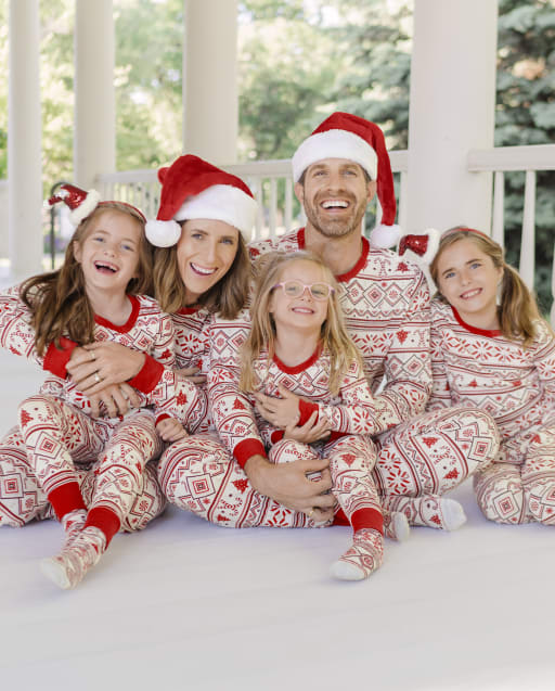 The Children's Place Family Matching Christmas Holiday Pajamas Sets, , Big  Kid, Toddler, Baby, Buff Bear, XXLarge (Adult)