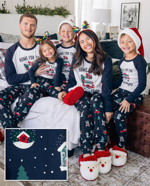 Matching Family Pajamas - Home for the Holidays Collection