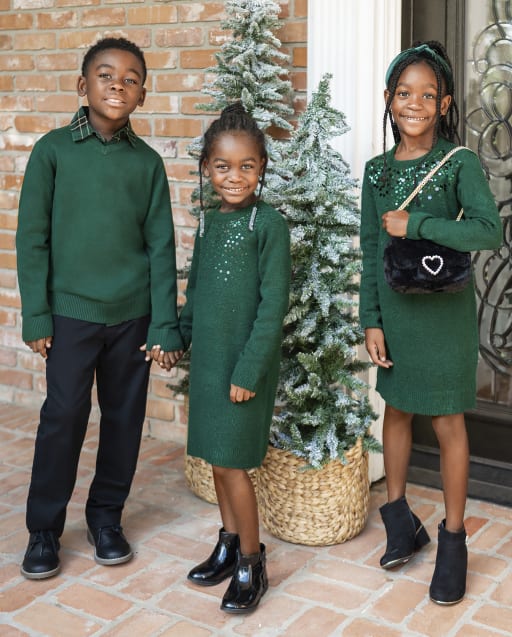 Coordinating Family Outfits - Green Christmas Collection