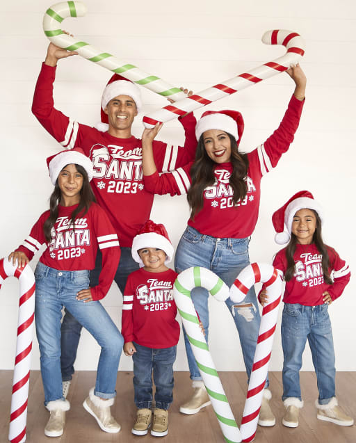 Matching Family Graphic Tees - Team Santa 2023 Collection