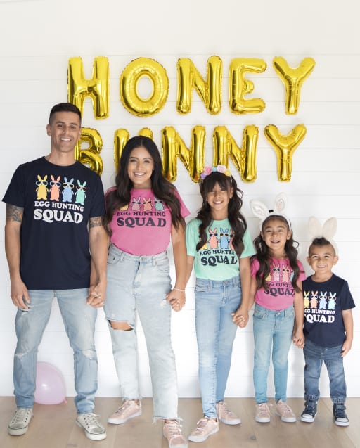 Matching Family Graphic Tees - Easter Egg Hunt Collection