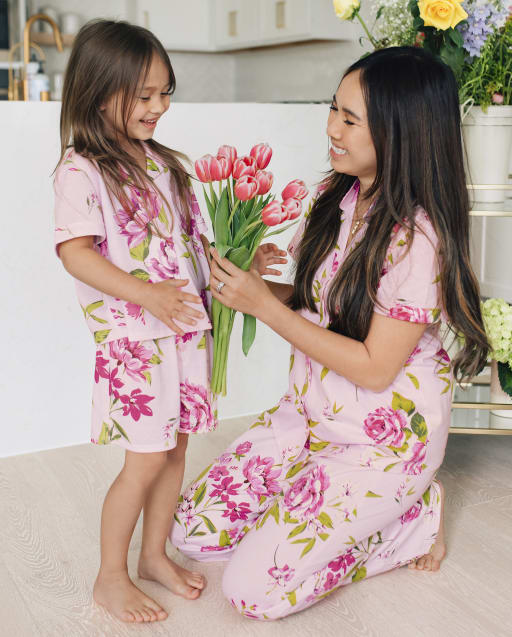 Mommy And Me Pajamas - Rose Petal Collection