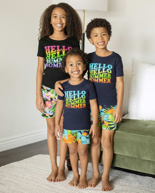 Matching Kids Pajamas - Hello Summer Collection