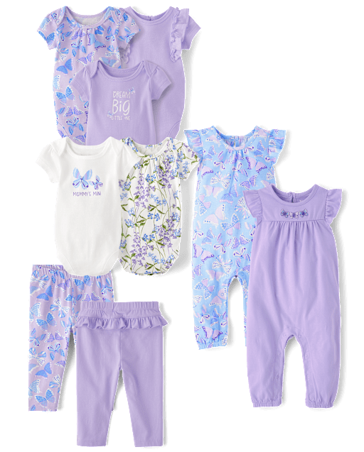 Ensemble de tenues bébés filles - Collection Papillon