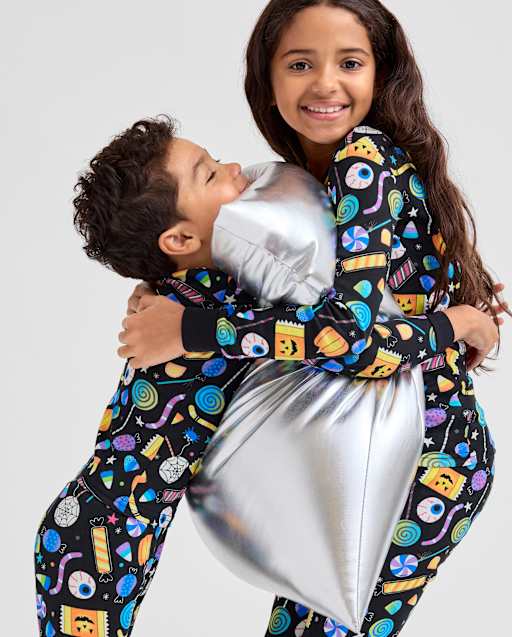Matching Kids Pajamas - Glow Halloween Candy Collection