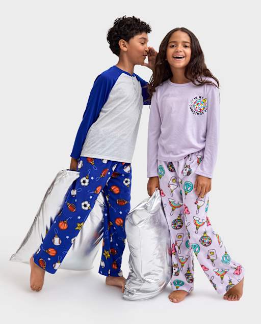 Pyjamas coordonnés pour enfants - Collection Décorations de Noël