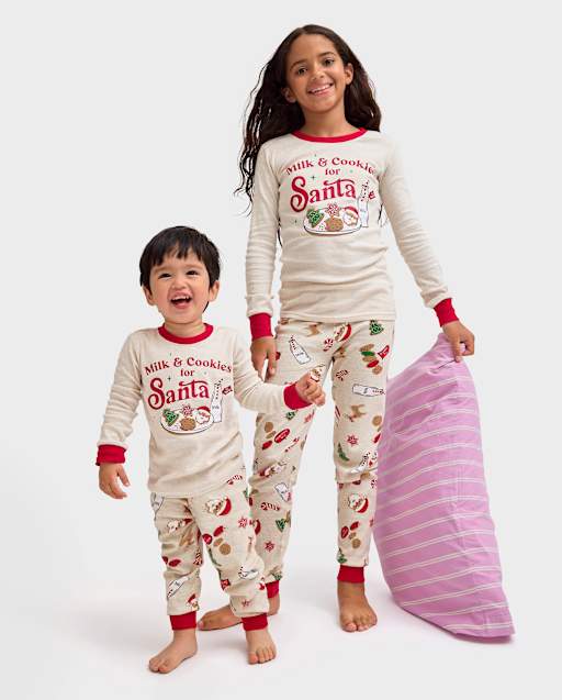 Matching Kids Pajamas - Milk And Cookies Collection