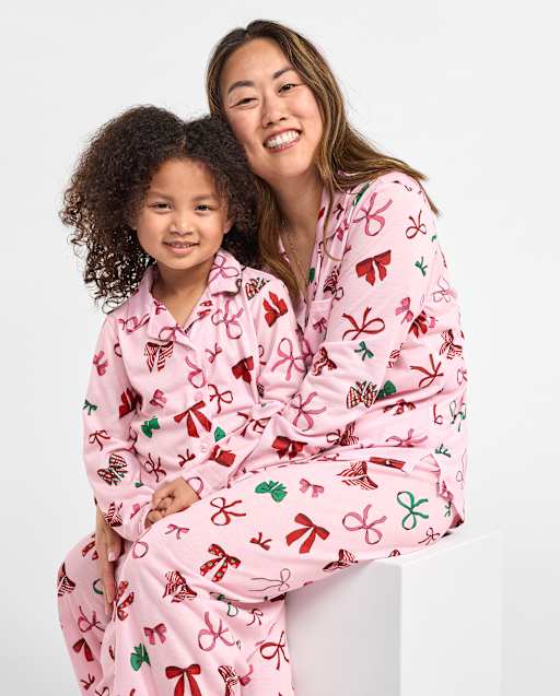 Mommy And Me Pajamas - Holiday Bow Collection